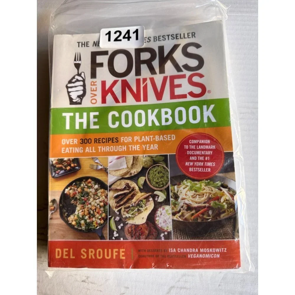 Forks Over Knives BestSeller Cookbook Plant Base. Book Kindly Used Good conditio